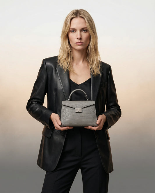 The Axiom 19 Graphite Matte Crossbody & Handle bag