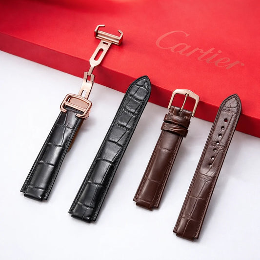 Cartier crocodile leather watch straps