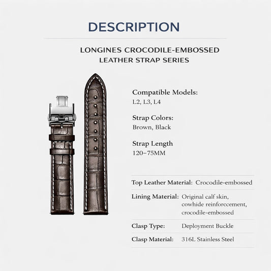 ongines PrimaLuna women’s genuine leather watch straps