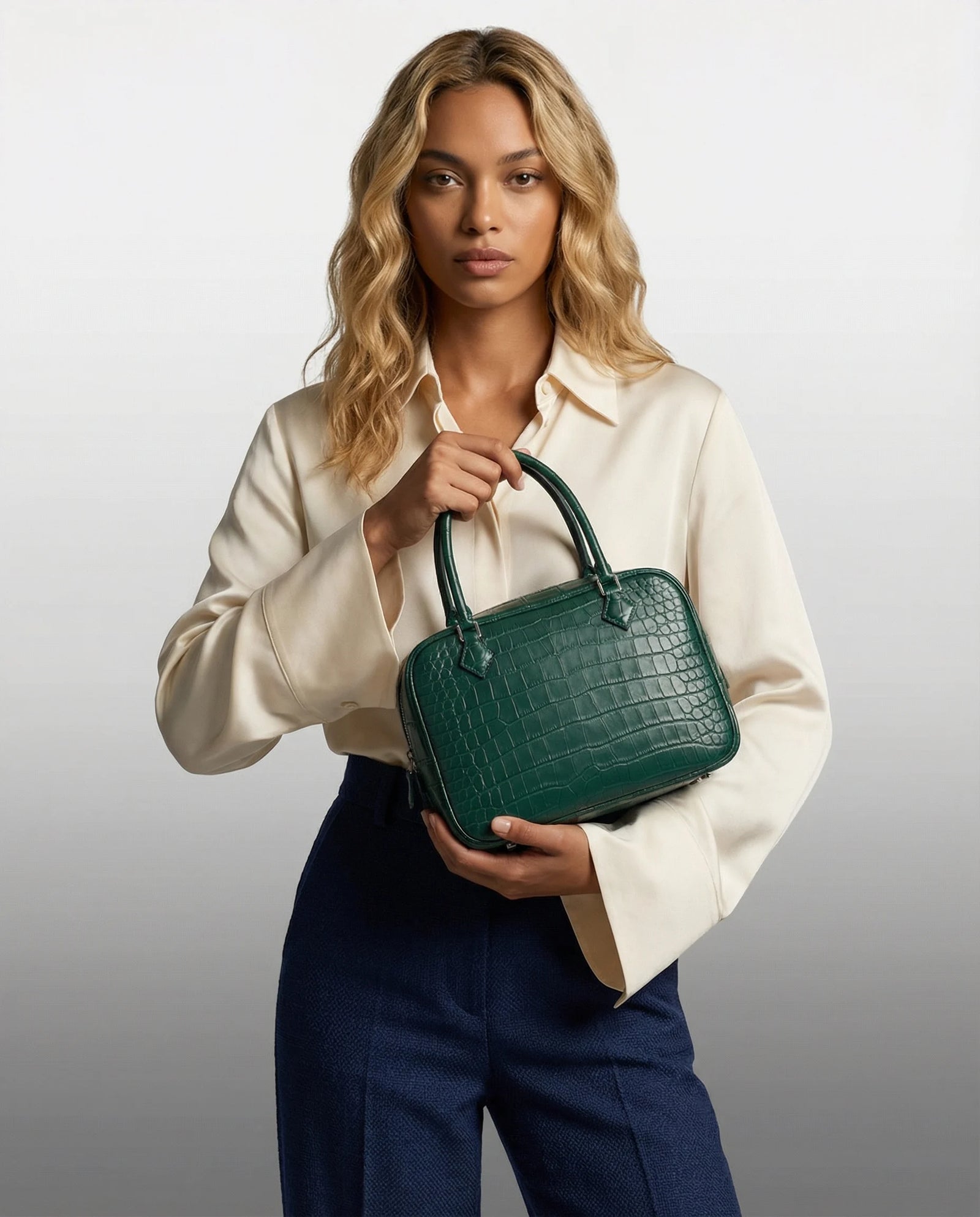 The Handle Bag 20 · Emerald Matte